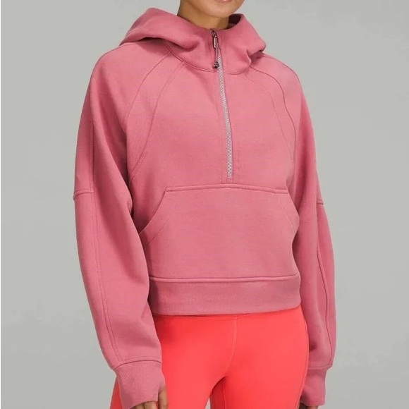 Lululemon Scuba Oversized Half-Zip Hoodie Brier Rose XS/S EUC RARE - Picture 4 of 9